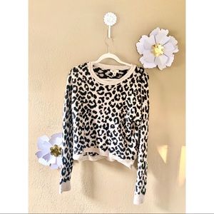 Leopard Print Sweater 🤍🐾